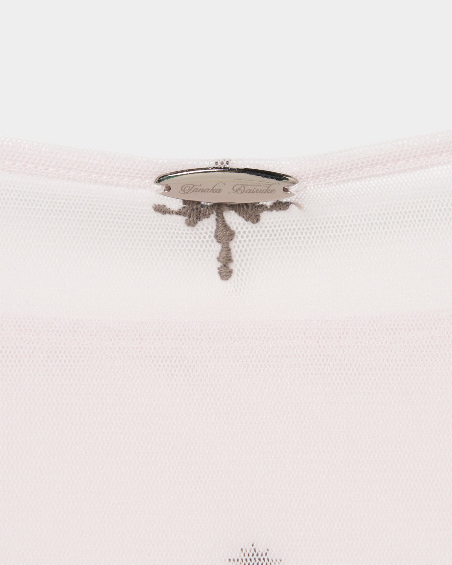 cross embroidery gather sleeve tops Greige【Delivery in February 2026】