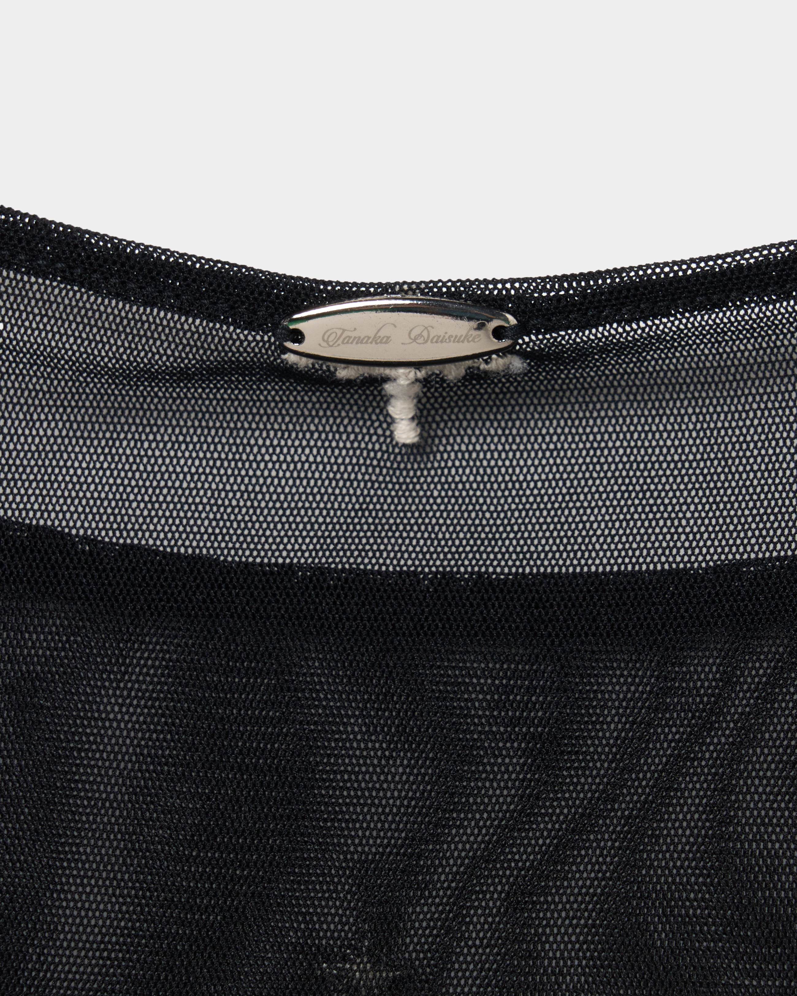 cross embroidery gather sleeve tops Black【stock】 – tanakadaisuke