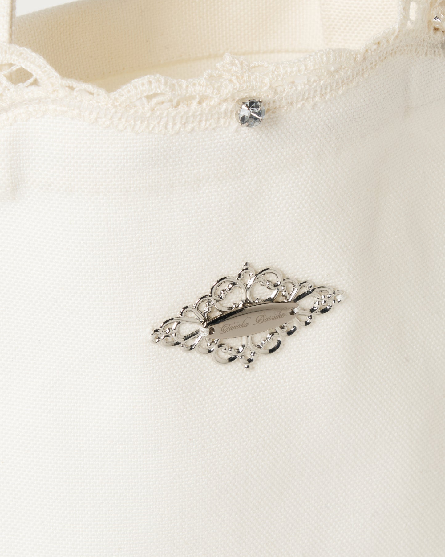 doily lace square tote bag【Delivery in March 2026】
