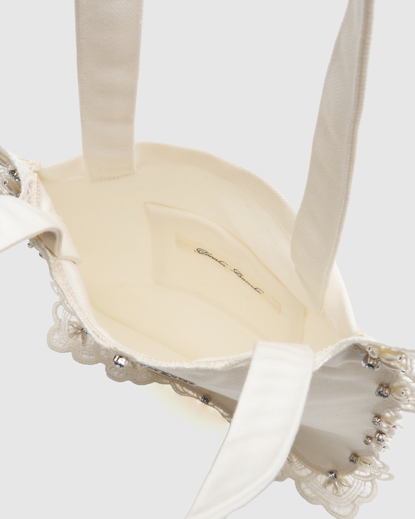 doily lace square tote bag【Delivery in March 2026】