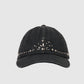 silver metal tiara cap Black【stock】