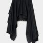 asymmetry hem layered skirt Black【Delivery in February 2026】
