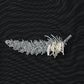 feather beads embroidery gather sleeve tops Black【Delivery in February 2026】