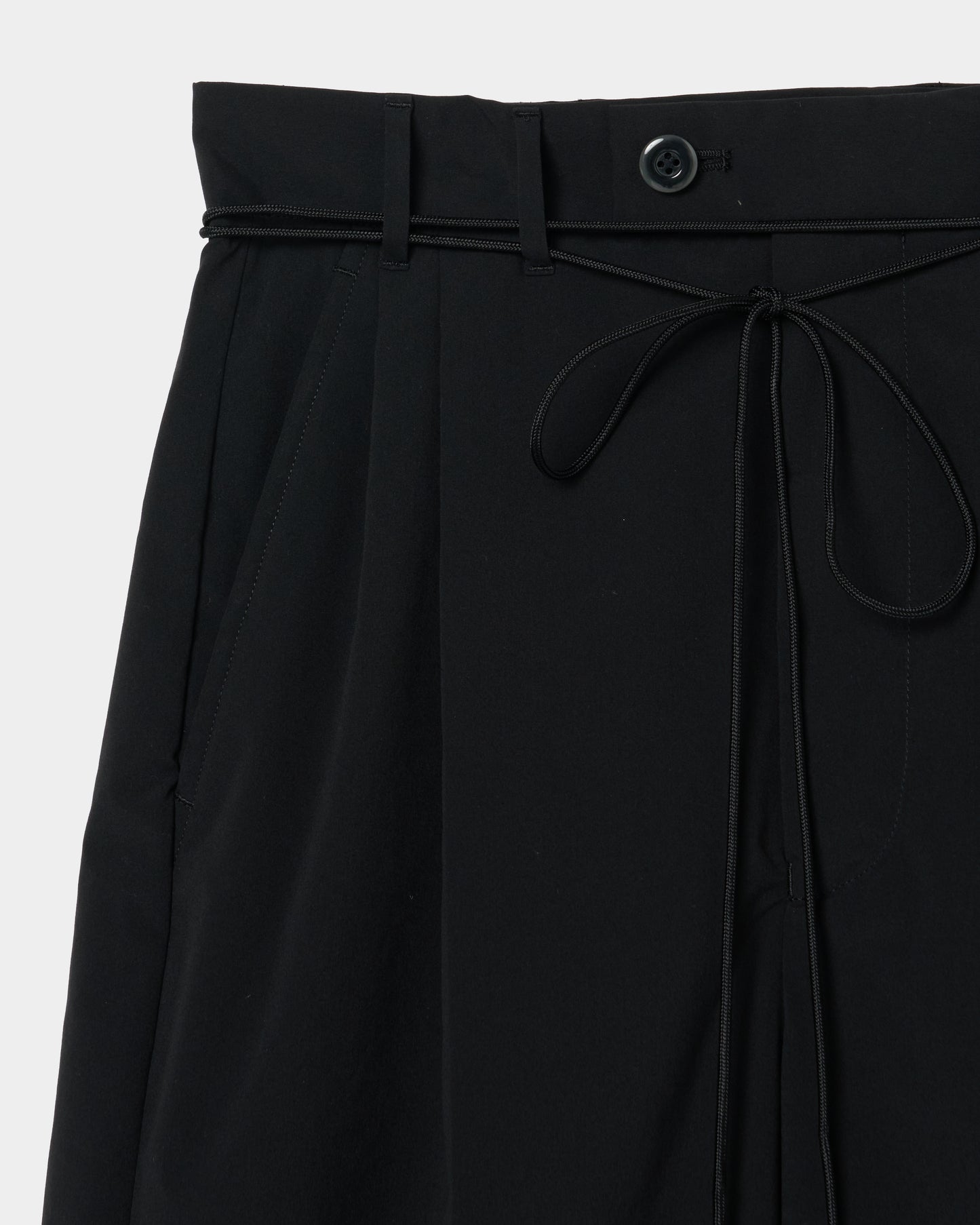 taslan tuck pants Black【Delivery in February 2026】