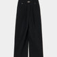taslan tuck pants Black【Delivery in February 2026】
