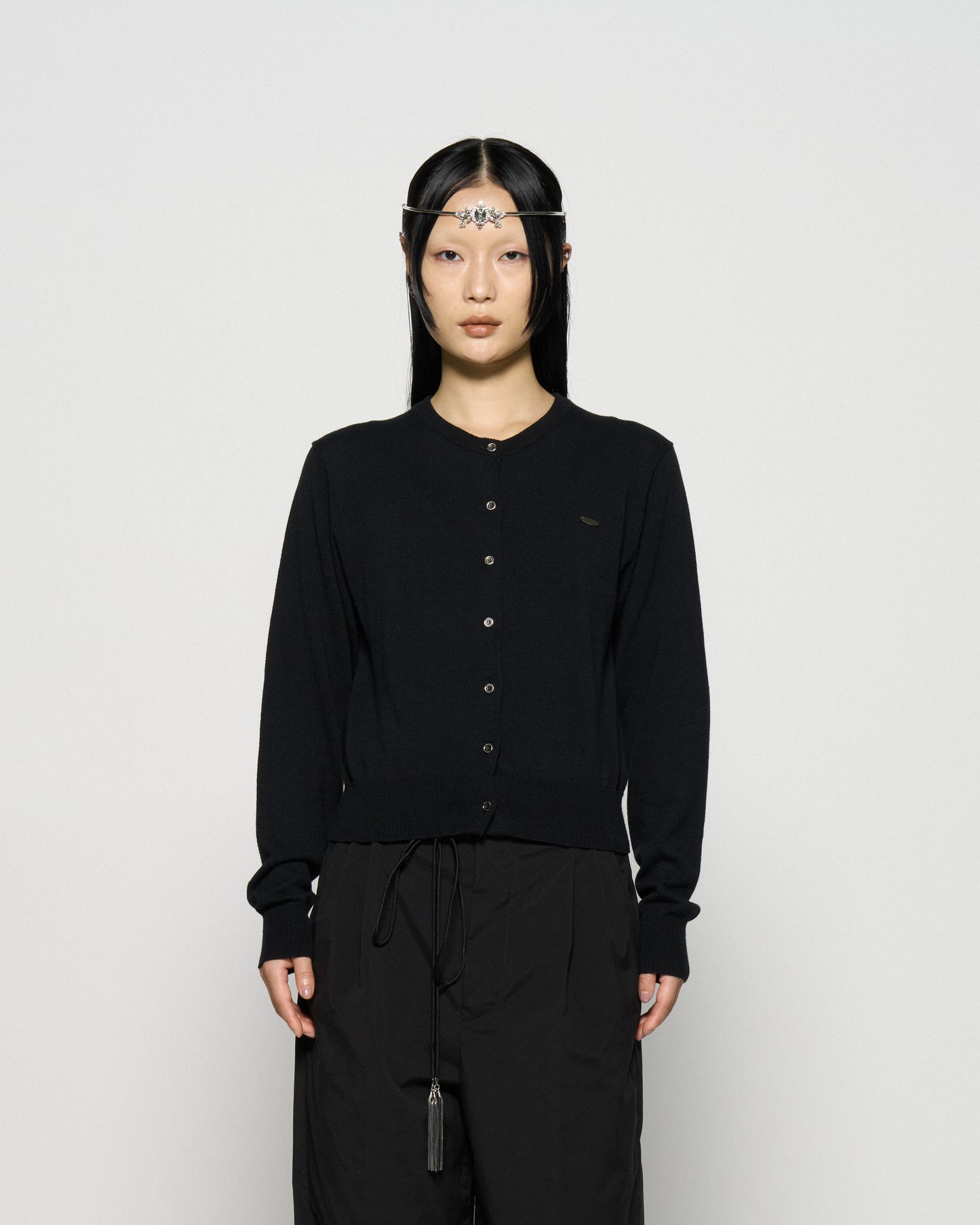 wild bloom beads embroidery cardigan Black【Delivery in February 2026】