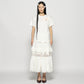 tiered lace frill skirt White【Delivery in February 2026】
