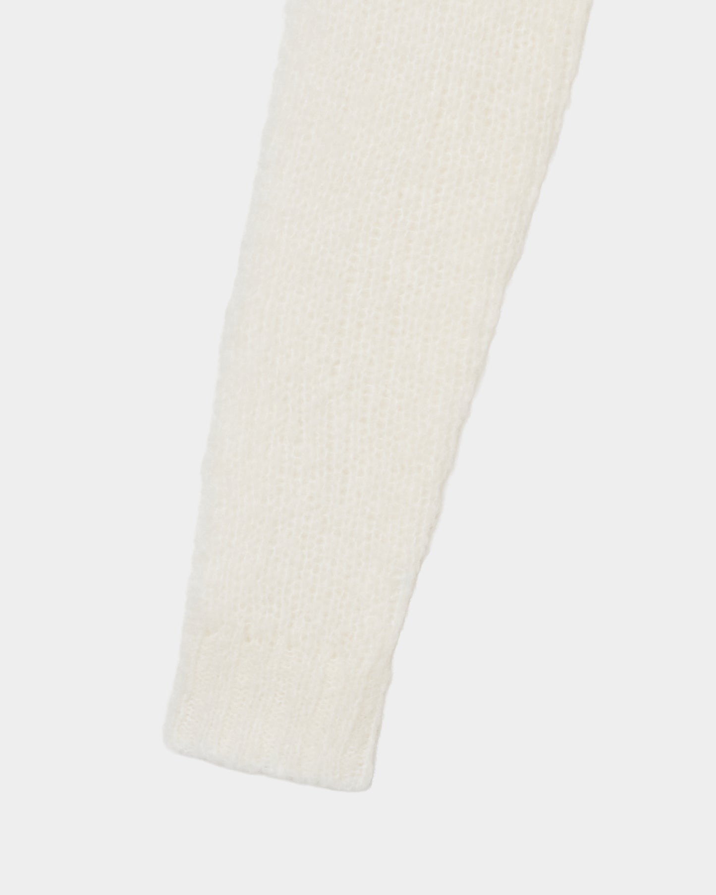 PARCO先行 | lazy ribbon mohair knit  White×Black【Delivery in March 2026】