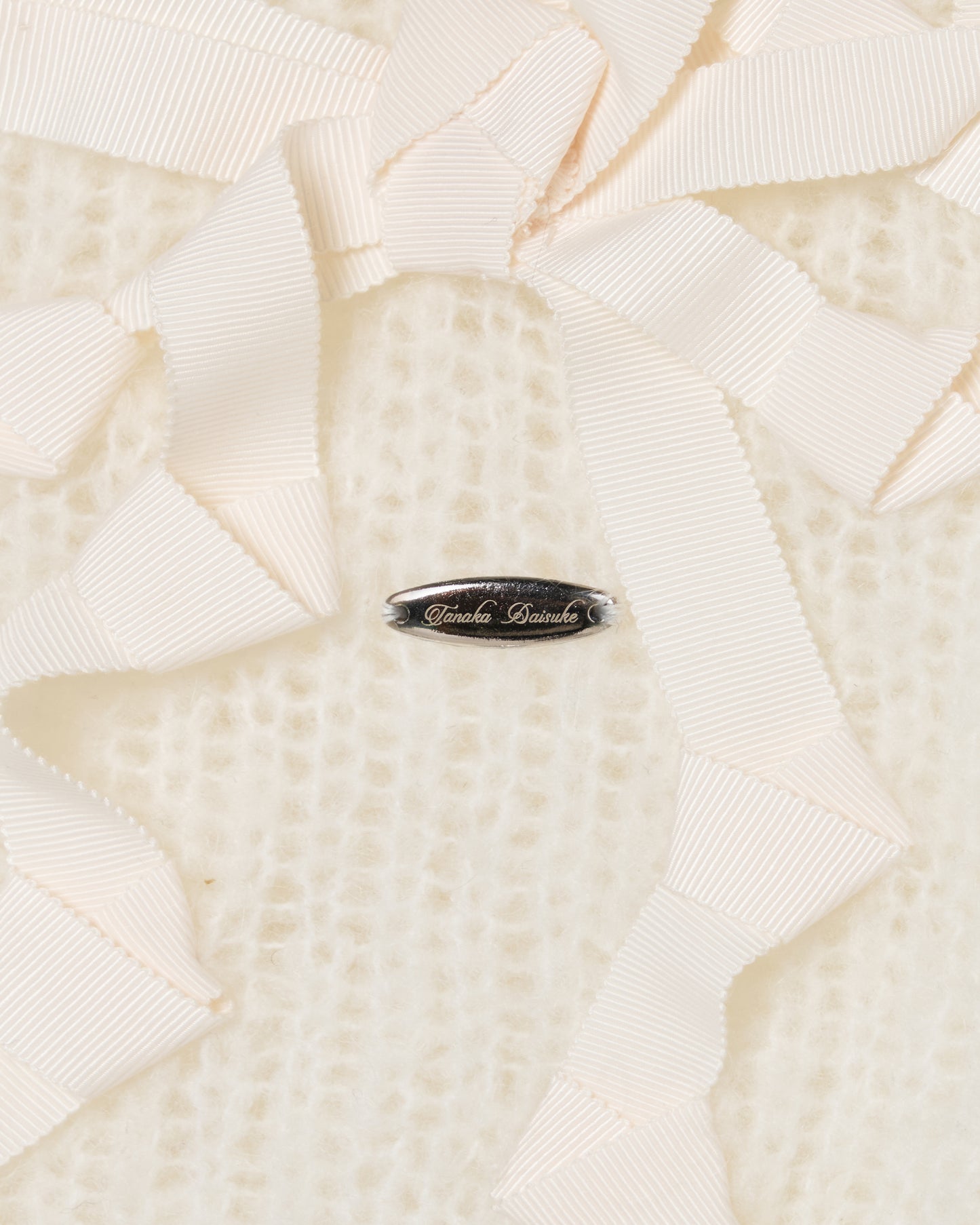 PARCO先行 | ribbon mohair knit  White×White【Delivery in March 2026】