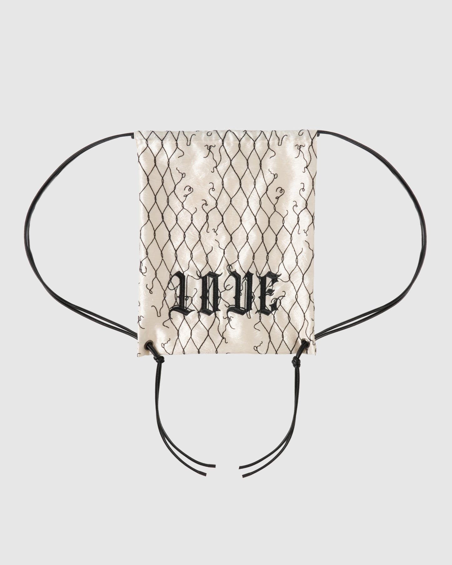 【New item】damaged fence LOVE drawstring backpack【Delivery in March 2026】