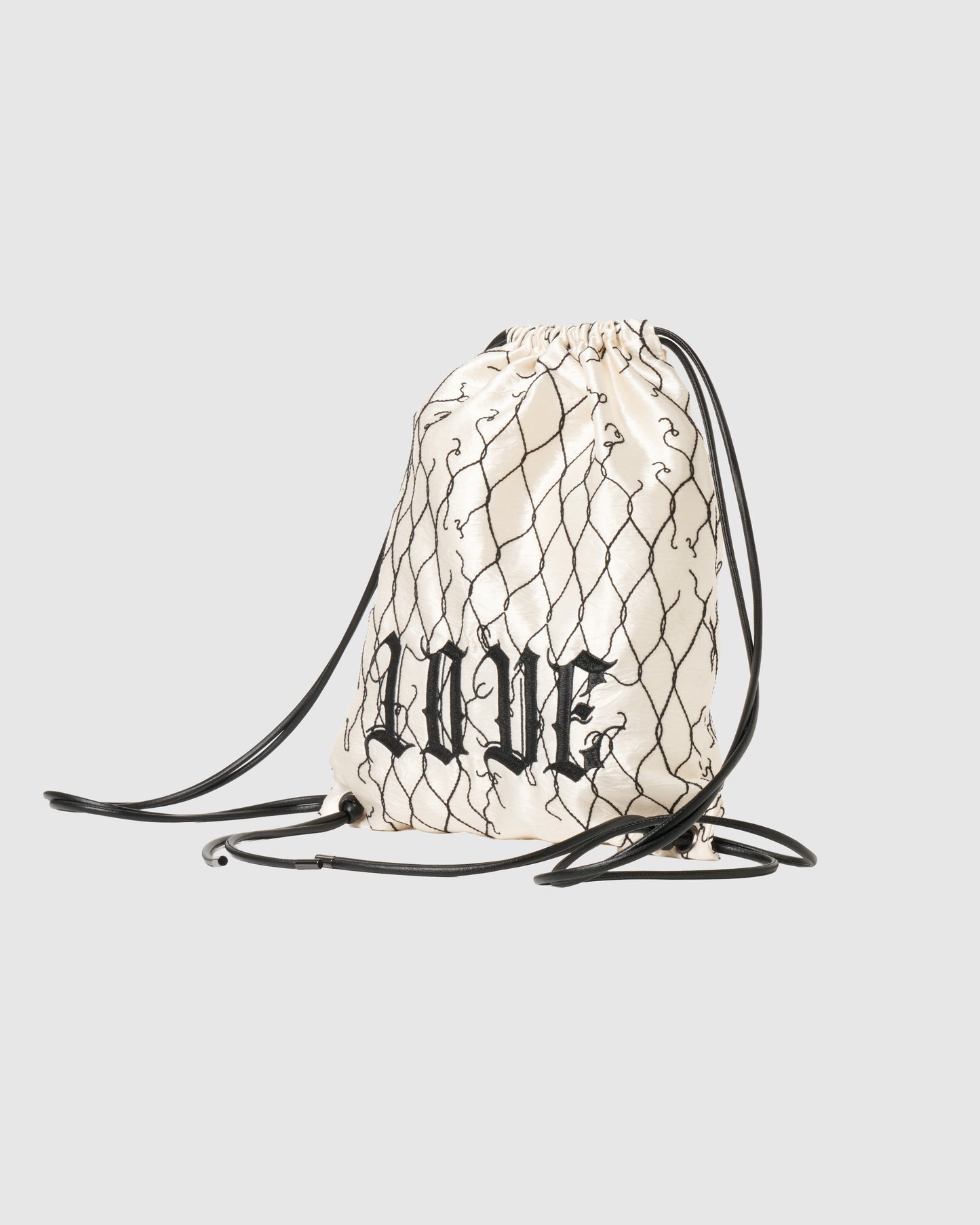 【New item】damaged fence LOVE drawstring backpack【Delivery in March 2026】