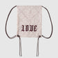 【New item】Pocelain tiles LOVE drawstring backpack【Delivery in March 2026】