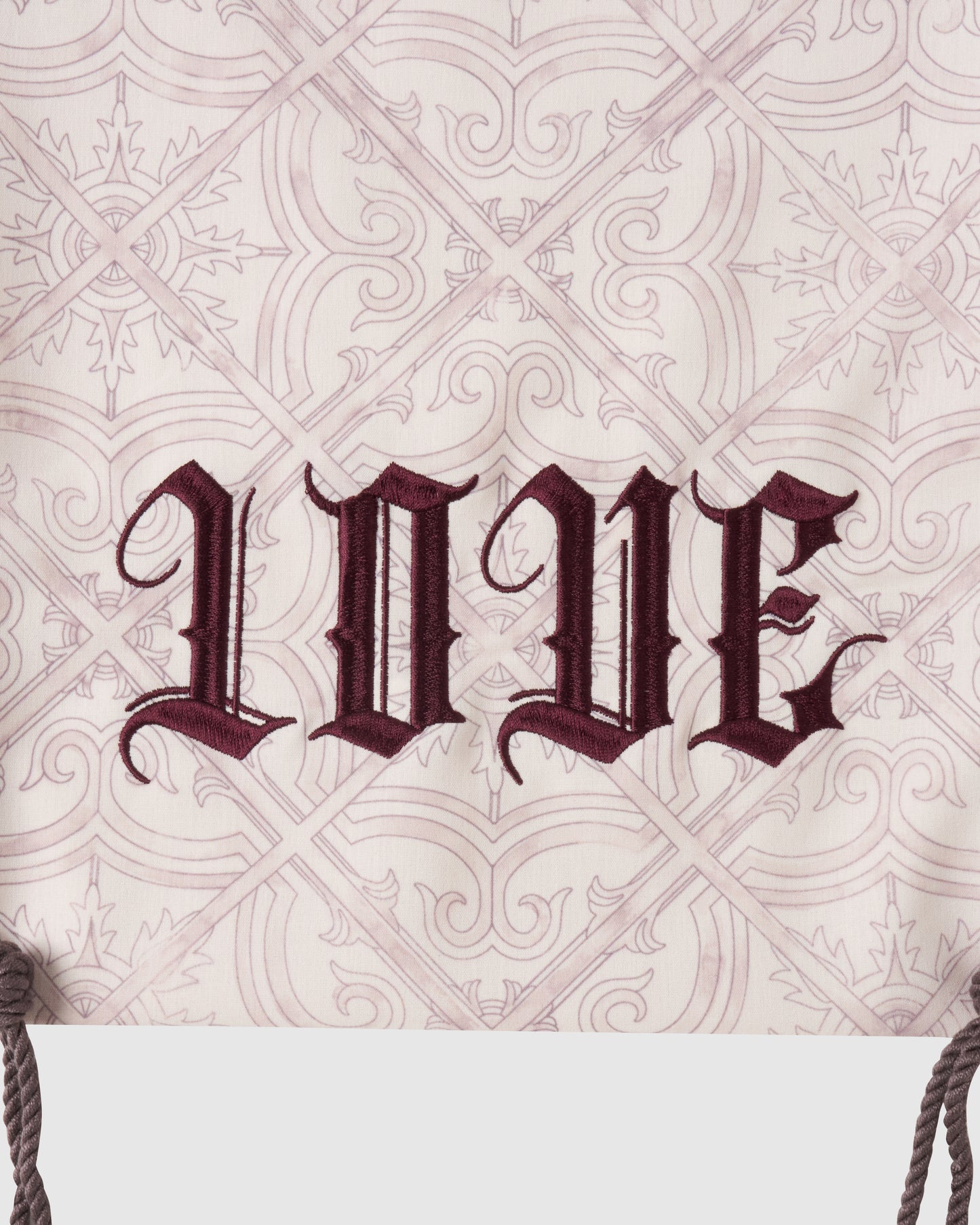 【New item】Pocelain tiles LOVE drawstring backpack【Delivery in March 2026】