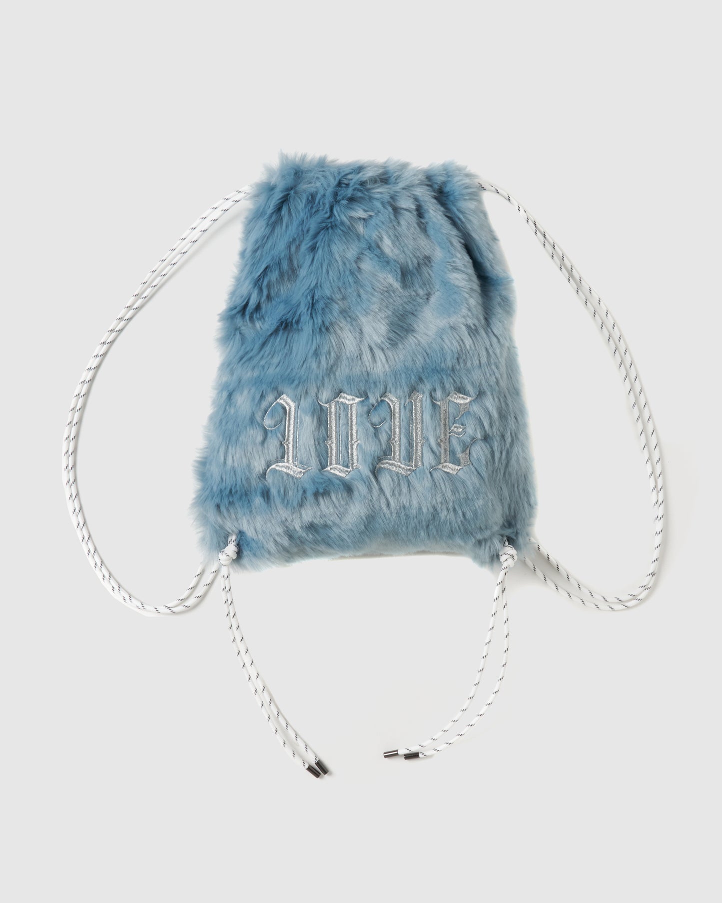 【New item】sax fur LOVE drawstring backpack【Delivery in March 2026】