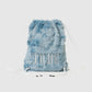 sax fur LOVE drawstring backpack【stock】