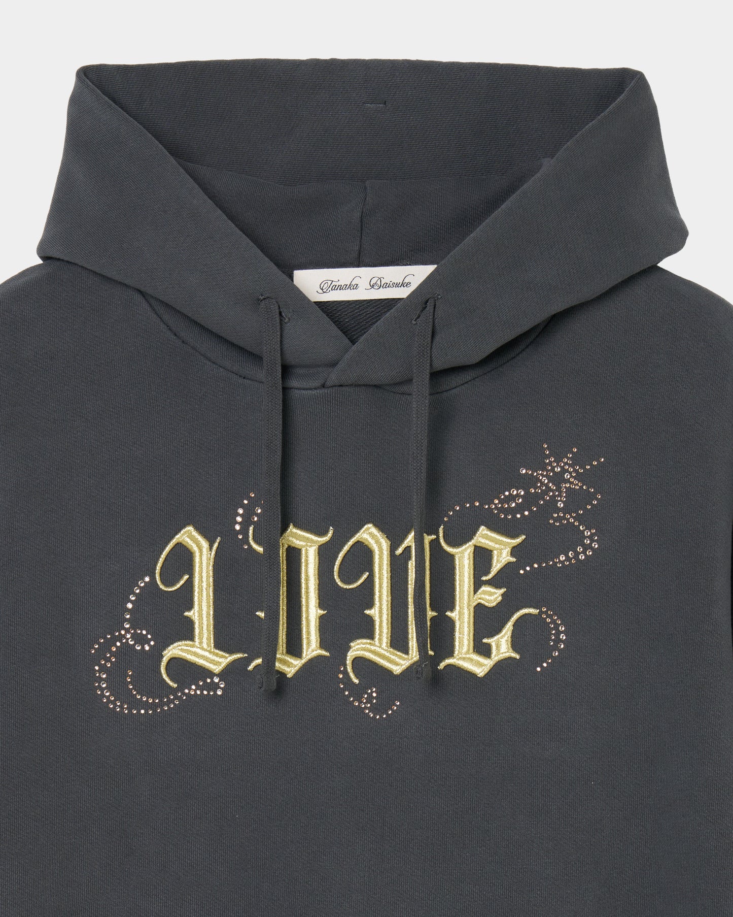 LOVE sparkle hoodie Black【Delivery in March 2026】