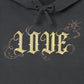 LOVE sparkle hoodie Black【Delivery in March 2026】