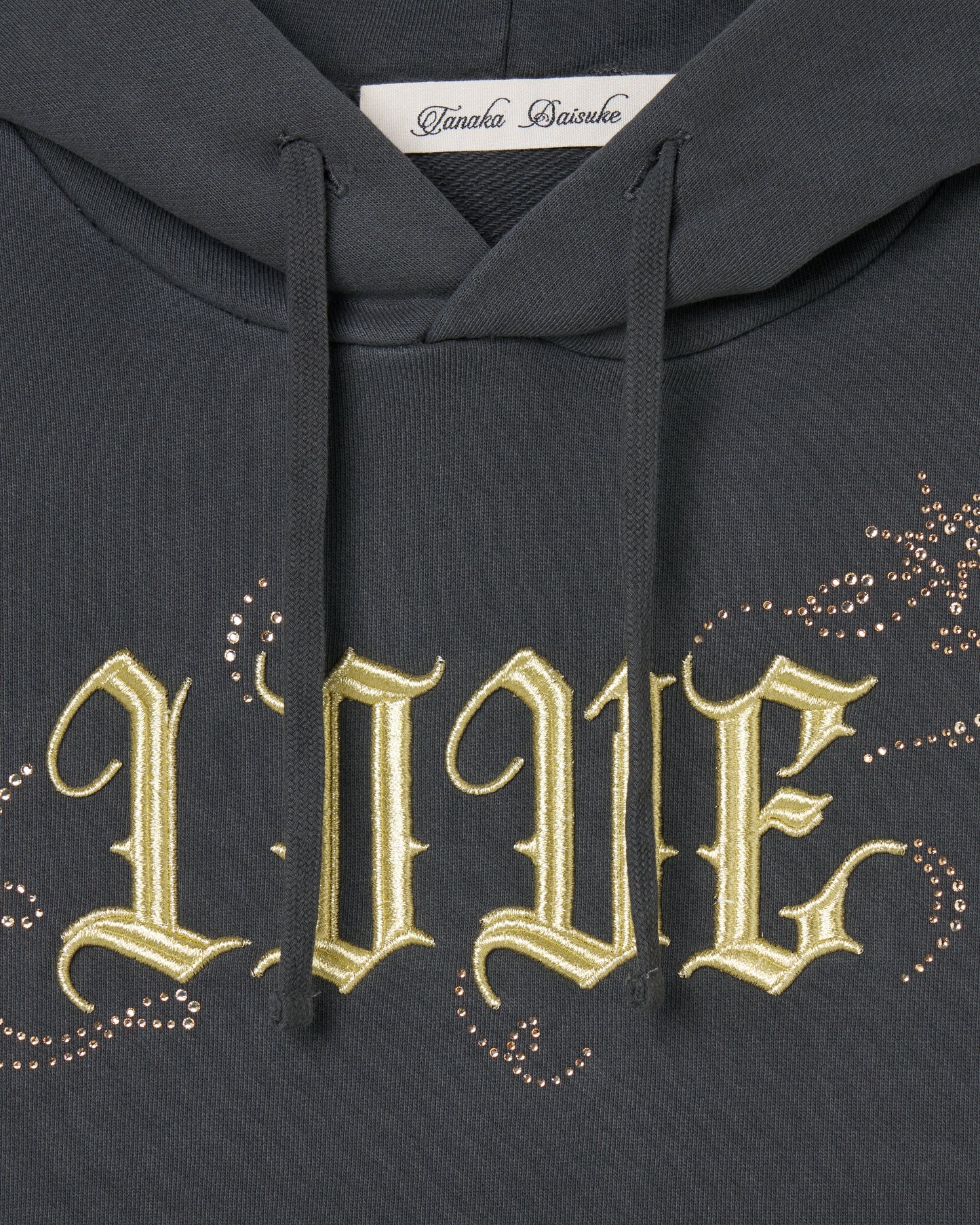 LOVE sparkle hoodie Black【Delivery in March 2026】