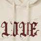 【New item】LOVE sparkle hoodie Ivory【Delivery in March 2026】