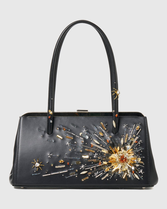 hitting the star leather handbag【Delivery in August 2026】