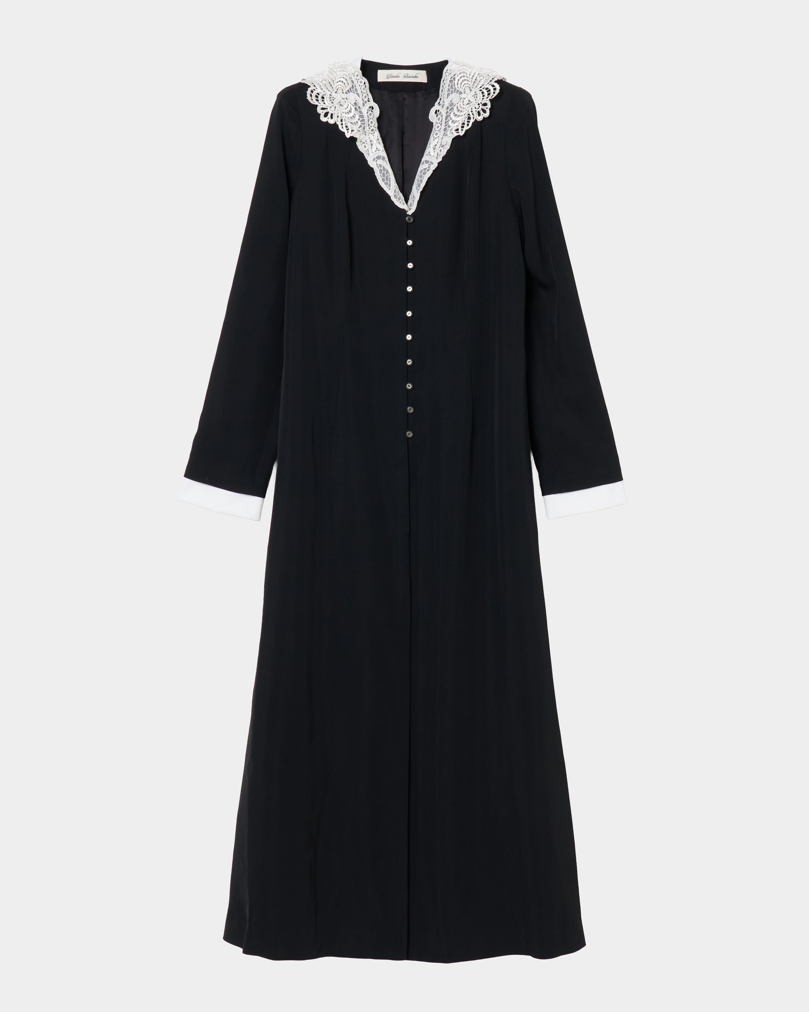 lace sailor collar long dress – tanakadaisuke