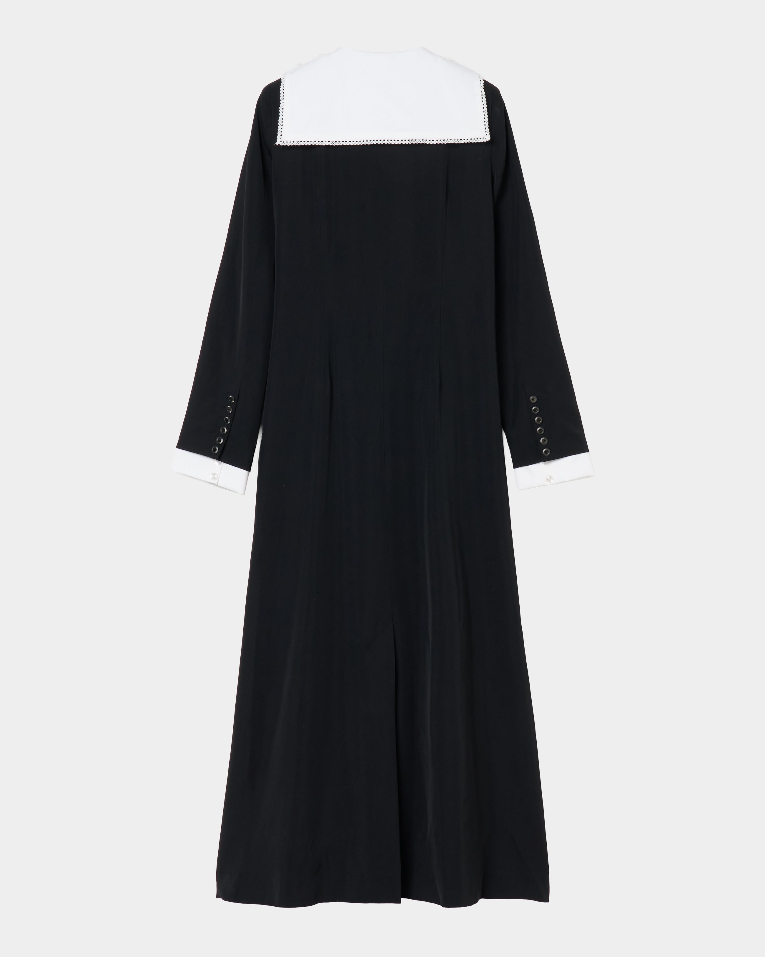 lace sailor collar long dress – tanakadaisuke