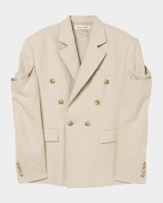 drape sleeve double jacket【Delivery in August 2026】