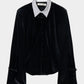 china button velour cardigan【Delivery in June 2026】