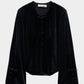china button velour cardigan【Delivery in June 2026】