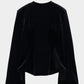 china button velour cardigan【Delivery in June 2026】