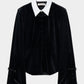china button velour cardigan【Delivery in June 2026】