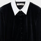 china button velour cardigan【Delivery in June 2026】
