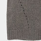 big collar knit pullover Smoky brown【Delivery in August 2026】