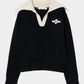 big collar knit pullover Black【Delivery in August 2026】