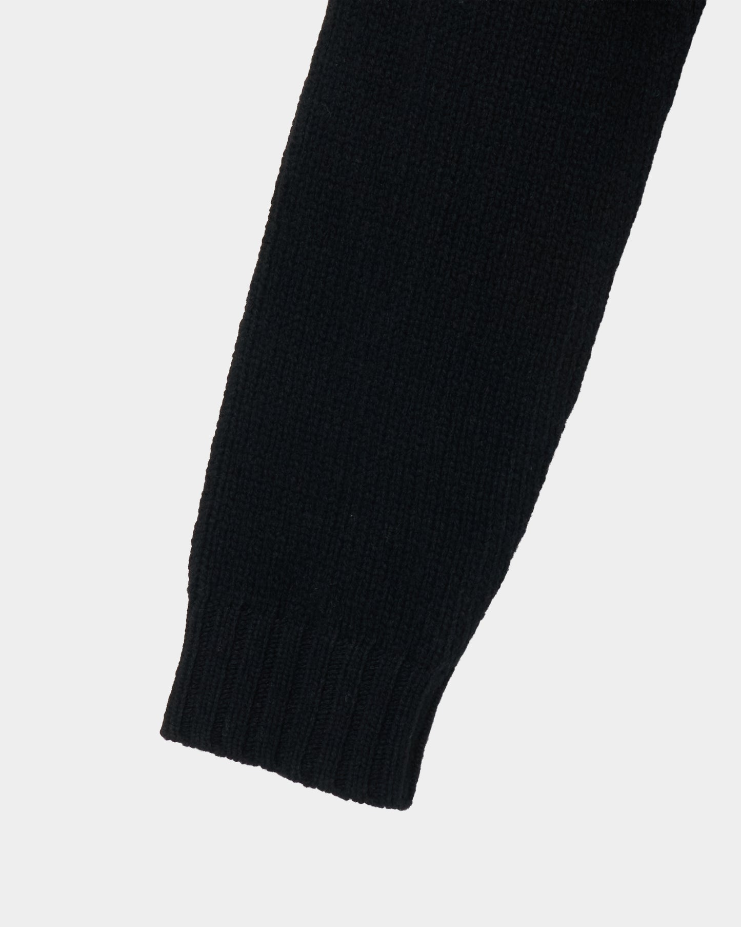 big collar knit pullover Black【Delivery in August 2026】
