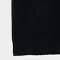 big collar knit pullover Black【Delivery in August 2026】