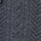 lace crochet knit ribbon cardigan Gray【Delivery in August 2026】