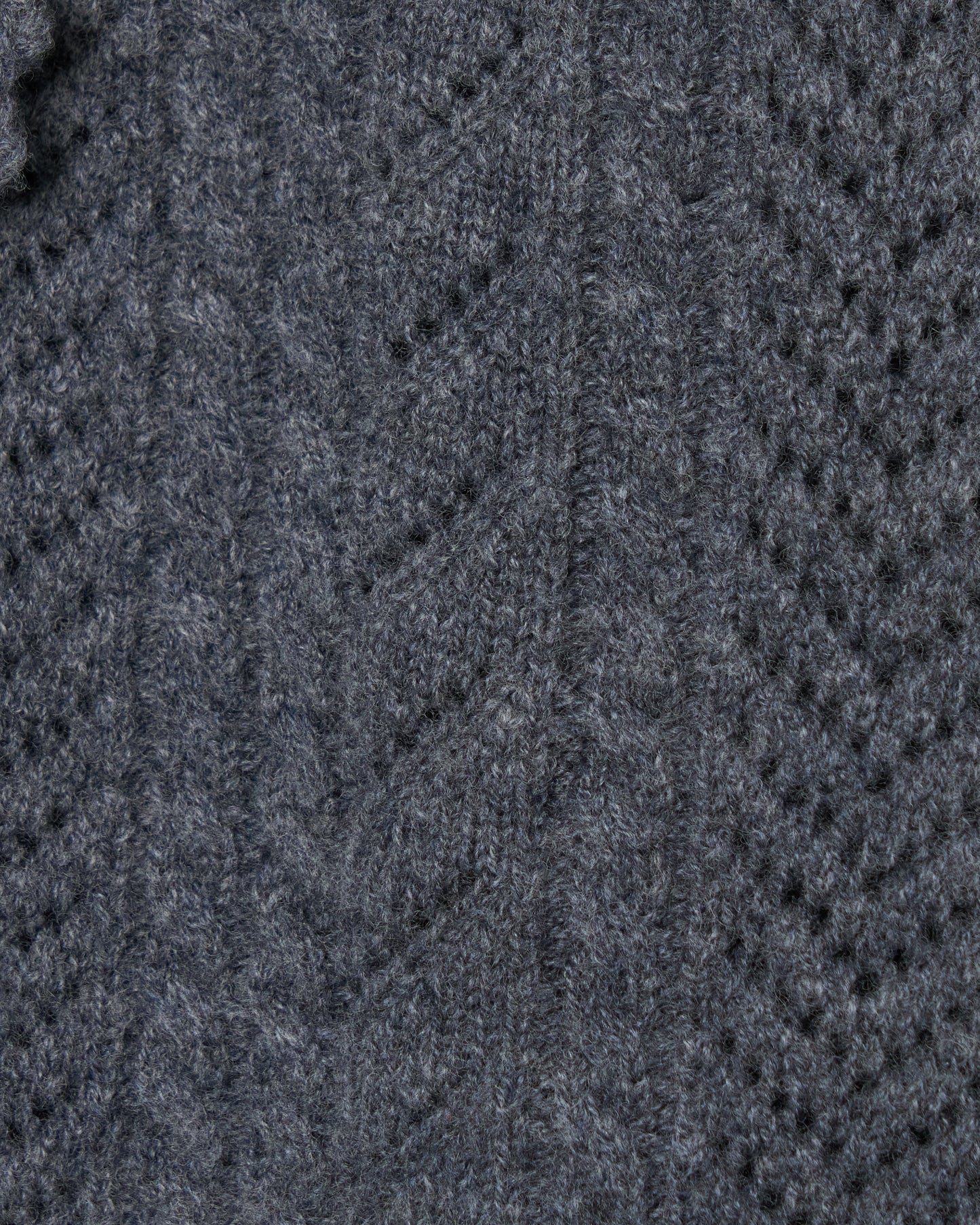 lace crochet knit ribbon cardigan Gray【Delivery in August 2026】