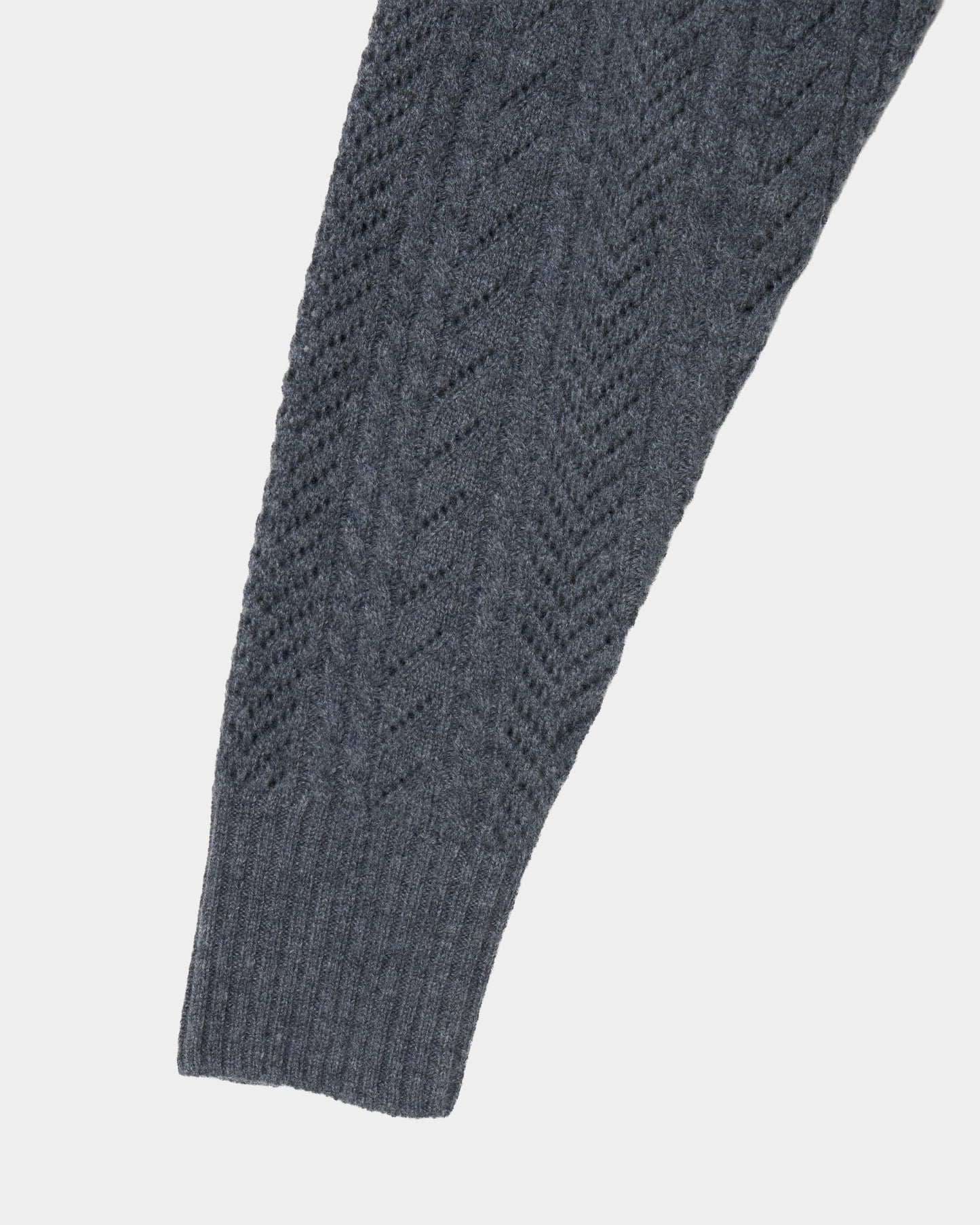 lace crochet knit ribbon cardigan Gray【Delivery in August 2026】