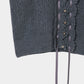 lace crochet knit ribbon cardigan Gray【Delivery in August 2026】