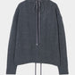 lace crochet knit ribbon cardigan Gray【Delivery in August 2026】