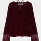 flocky tulle pullover Bordeaux【Delivery in June 2026】