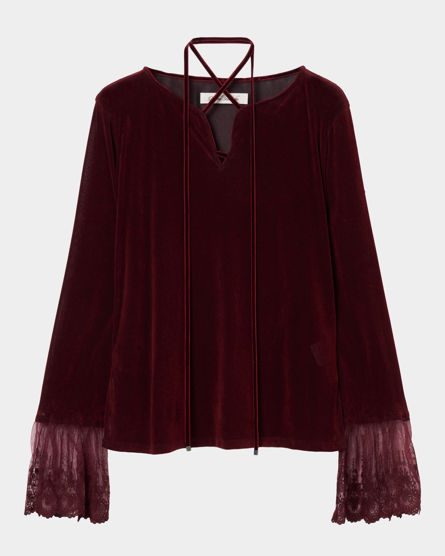 flocky tulle pullover Bordeaux【Delivery in June 2026】