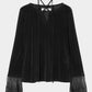 flocky tulle pullover Black【Delivery in June 2026】