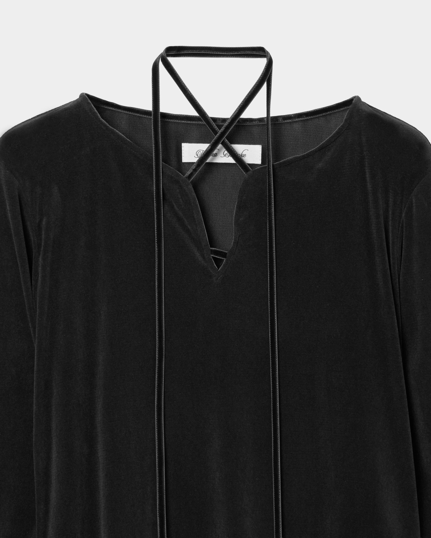 flocky tulle pullover Black【Delivery in June 2026】