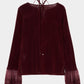 flocky tulle pullover Bordeaux【Delivery in June 2026】