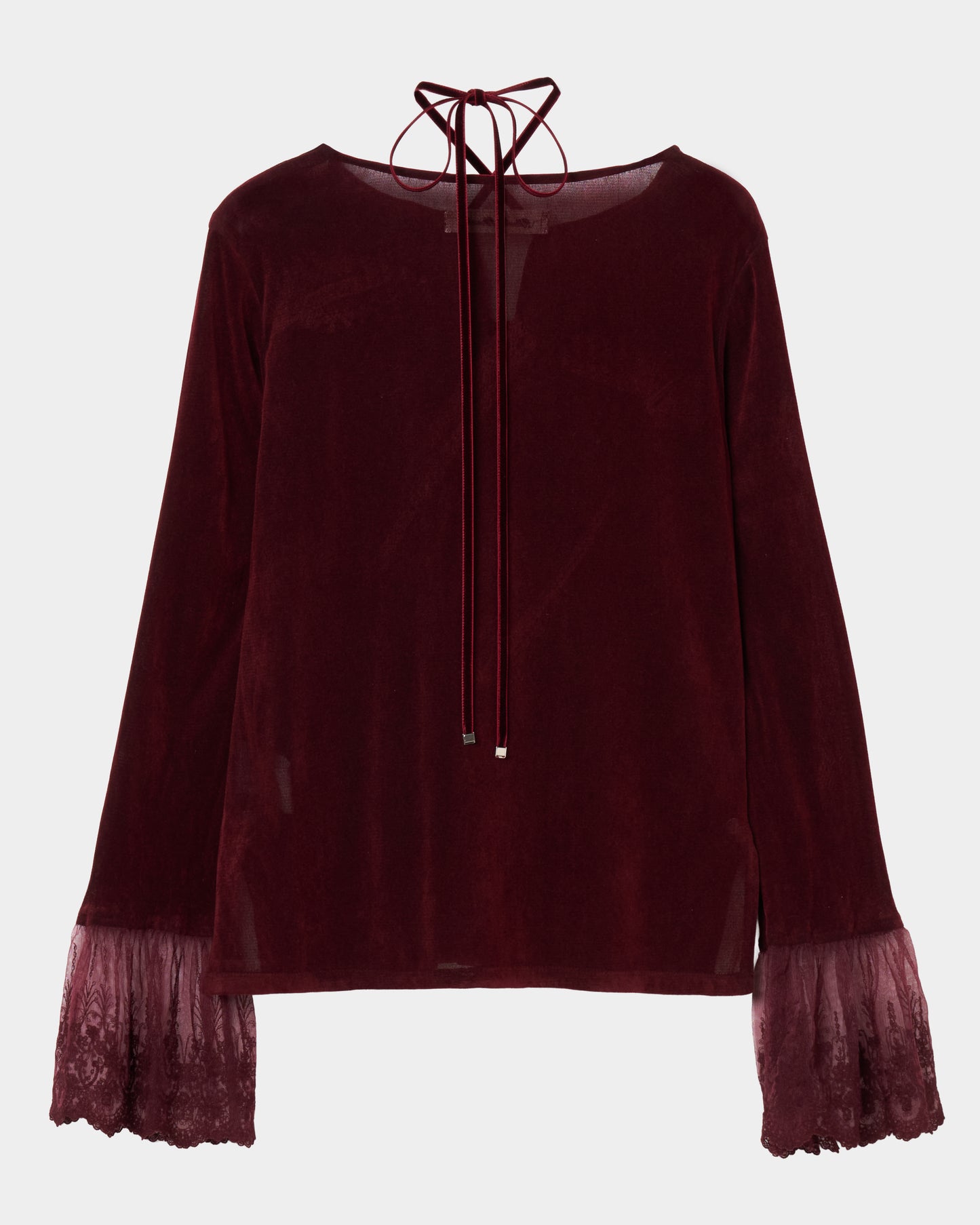 flocky tulle pullover Bordeaux【Delivery in June 2026】