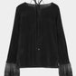flocky tulle pullover Black【Delivery in June 2026】