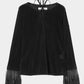 flocky tulle pullover Black【Delivery in June 2026】