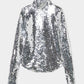 spangle tulle pullover Silver